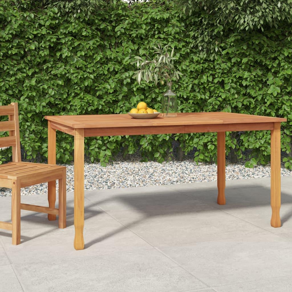 Havebord 150x90x75 Cm Massivt Teaktræ