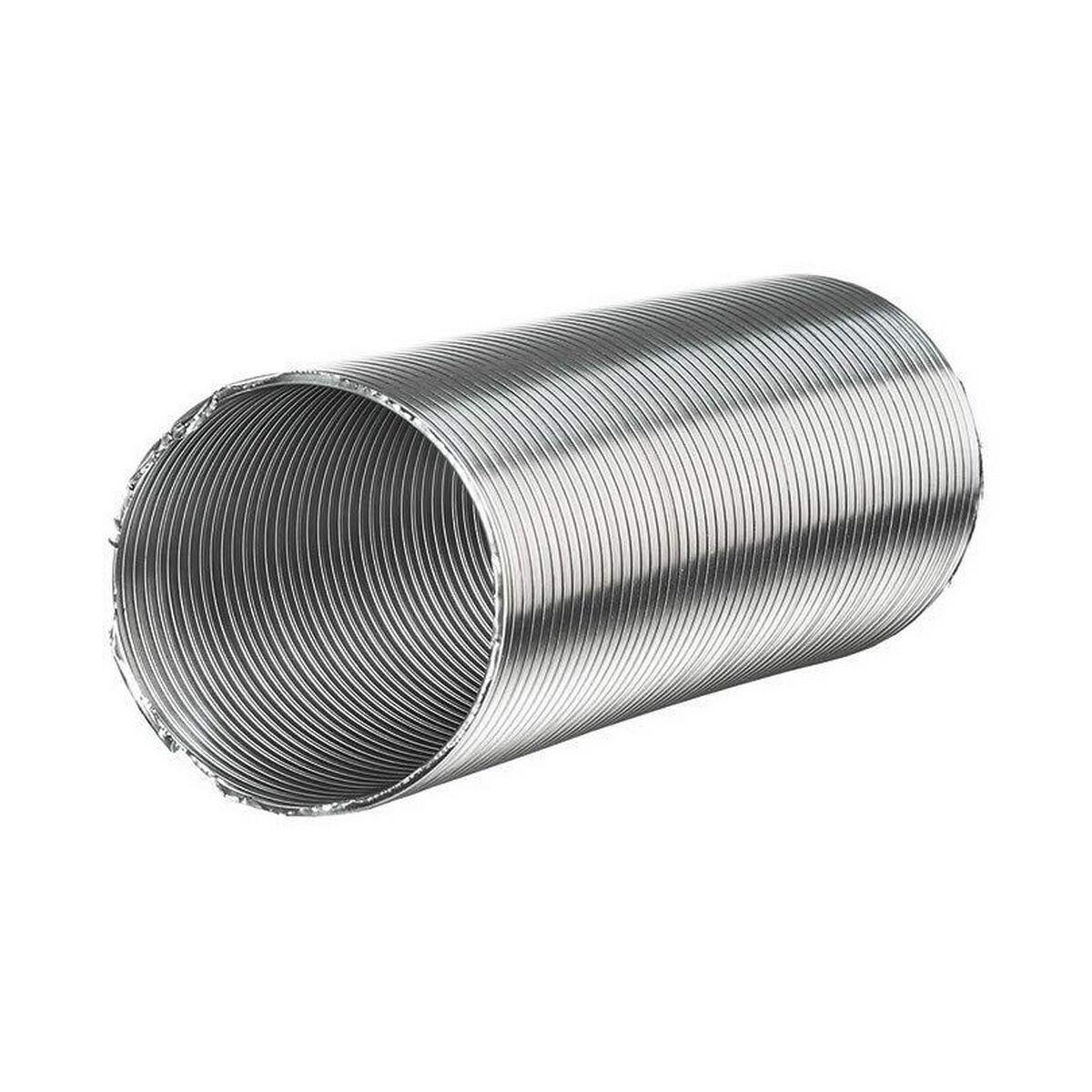Fepre Flex halvstivt alurør 1,5 m Ø 10 cm - sølvfarvet
