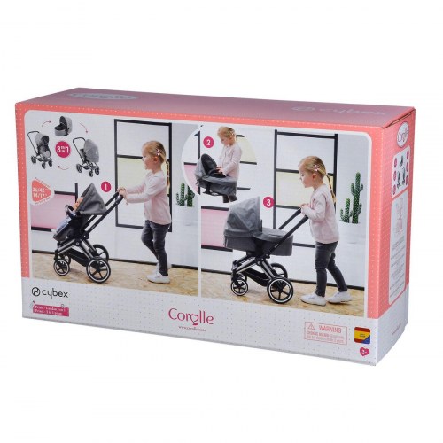 Corolle Cybex 3-in-1 dukke-barnevogn (62 × 70 × 40,5 cm)