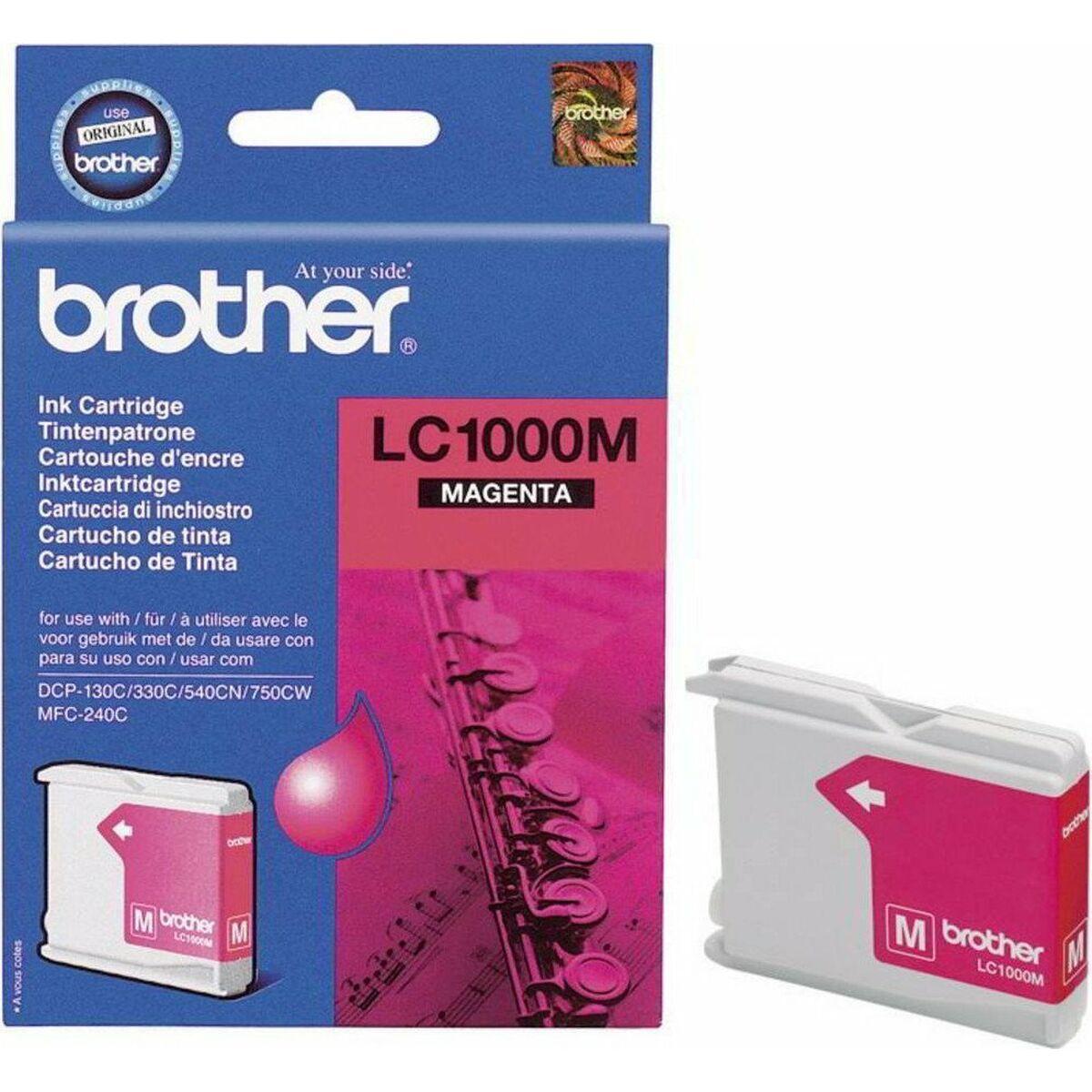 Se Brother LC1000 M blækpatron - Original - Magenta 6,95 ml hos Boligcenter.dk