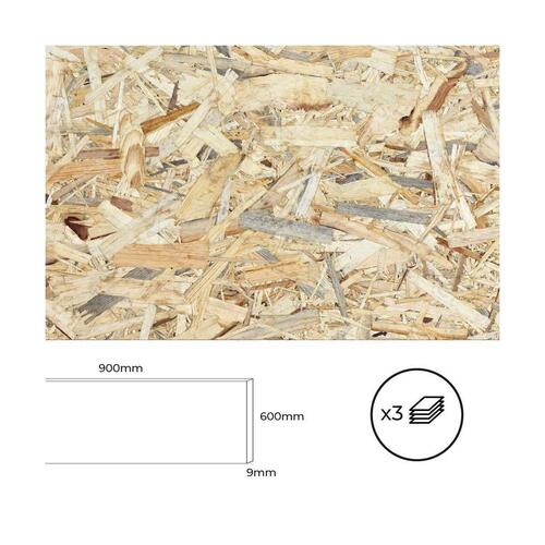 Krydsfinerplade Bertini OSB Træ 90 x 60 cm