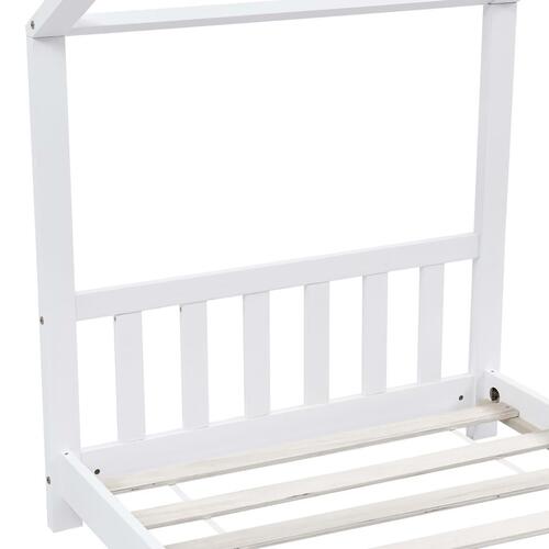 Sengestel til børneseng 90 x 200 cm massivt fyrretræ hvid