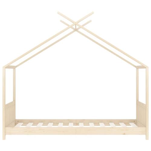 Sengestel til børneseng 70 x 140 cm massivt fyrretræ