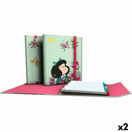 Mafalda Ringbind Carpeplús A4 Grøn - 2 stk.