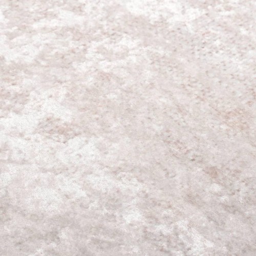 Gulvtæppe 80×150 cm - vaskbart, lys beige med kantmønster