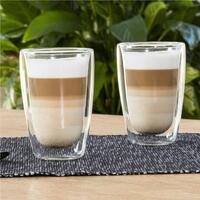 macchiato-glas til latte 2 stk. 400 ml transparent