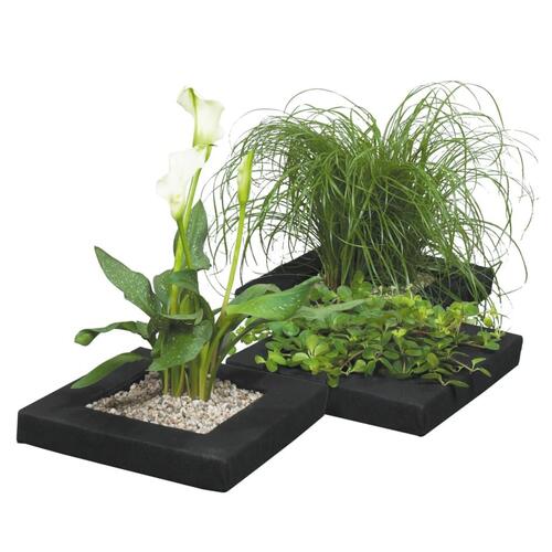 flydende planteø til havedam 35x35x7 cm firkantet