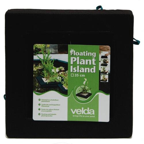 flydende planteø til havedam 35x35x7 cm firkantet