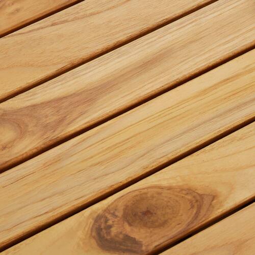 Terrassebrædder 20 stk. 30x30 cm lodret mønster massivt teak