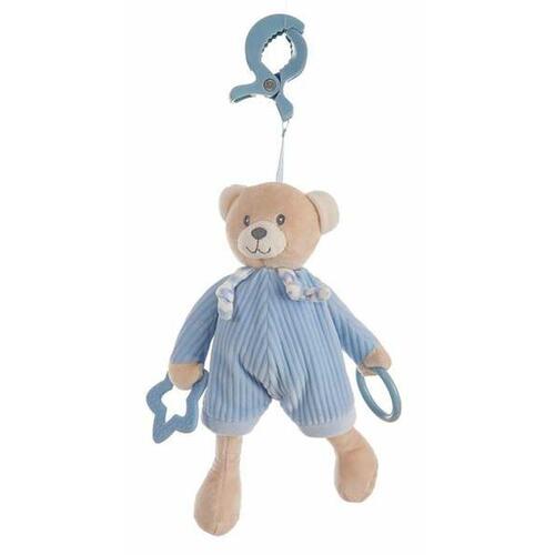 Bamse rangle Activity Blå Bjørn Klemme Fløjl 26 cm