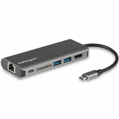 USB‑hub StarTech DKT30CSDHPD, grå - 60 W, USB‑C multiport