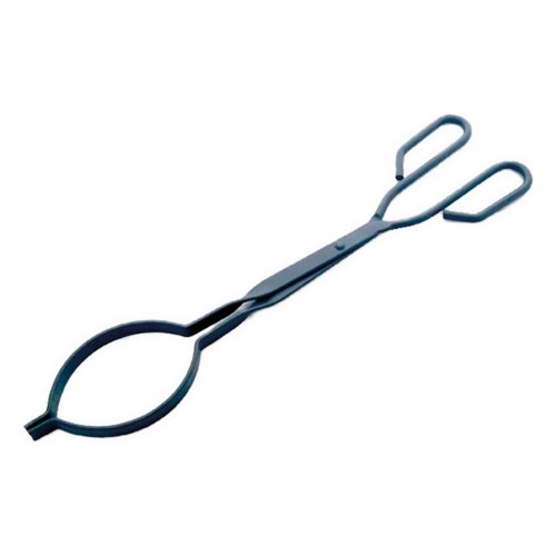EDM Product grilltænger til pejs - metal, 7 × 1,1 × 46 cm, sort