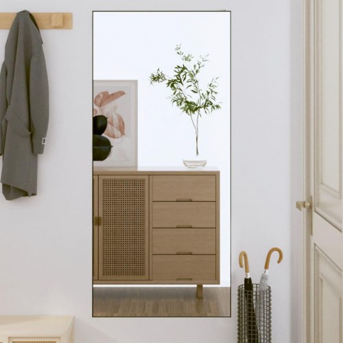 Vægspejl 50 × 100 cm - rektangulært spejl i glas