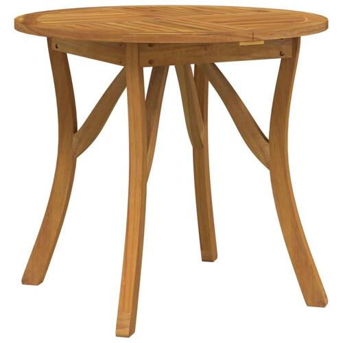 Havebord Ø85 cm massivt akacietræ