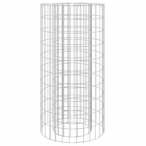 Gabion-bålkurv Ø 50 cm galvaniseret jern