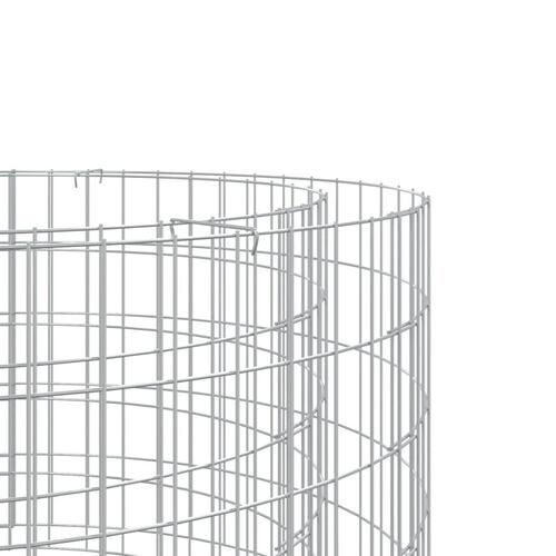 Gabion-bålkurv Ø 50 cm galvaniseret jern