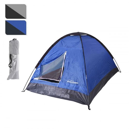 Redcliffs telt 2 personer - 120 × 200 × 100 cm (blå/grå)
