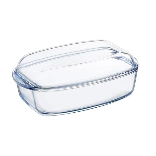 Fad Pyrex Classic Med låg 4,5 L 38 x 22 x 11 cm Gennemsigtig Glas (3 enheder)