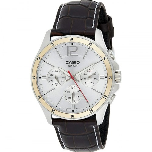 Casio Enticer Gent herreur - læderrem, Ø 43,5 mm
