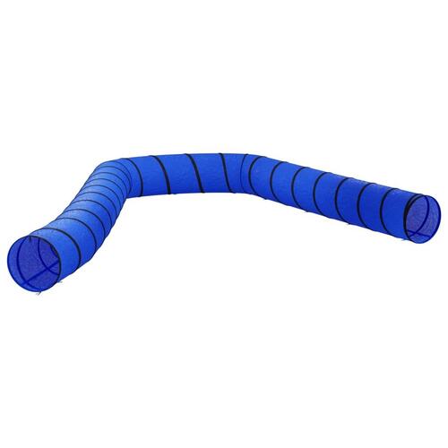 Agilitytunnel til hunde Ø55x1000 cm polyester blå