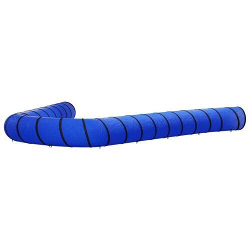 Agilitytunnel til hunde Ø55x1000 cm polyester blå