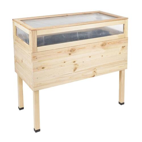 HI højbed med låg 135 l træ