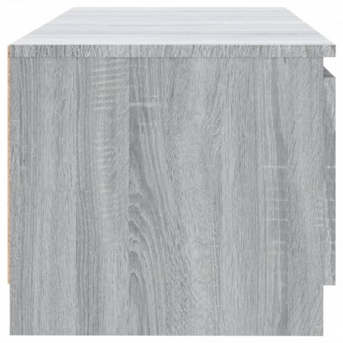 Tv-bord med LED-lys - 140 × 40 × 36 cm, grå sonoma-eg