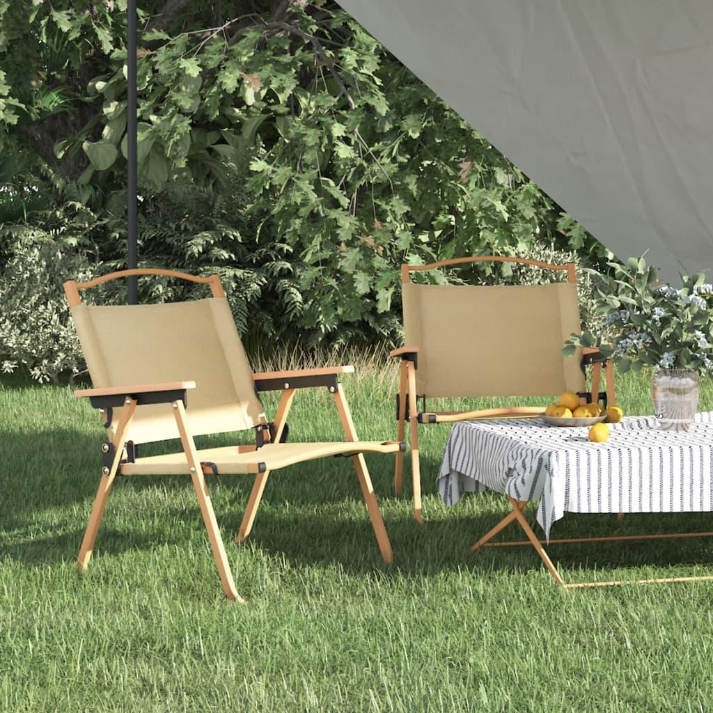 Campingstole Oxfordstof - Beige / 54 x 43 x 59 cm