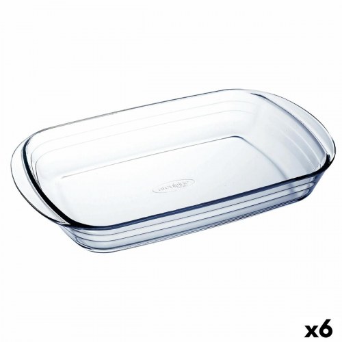 Ô Cuisine ovnfad i glas, rektangulært 39 × 24 × 6 cm - 6 stk.