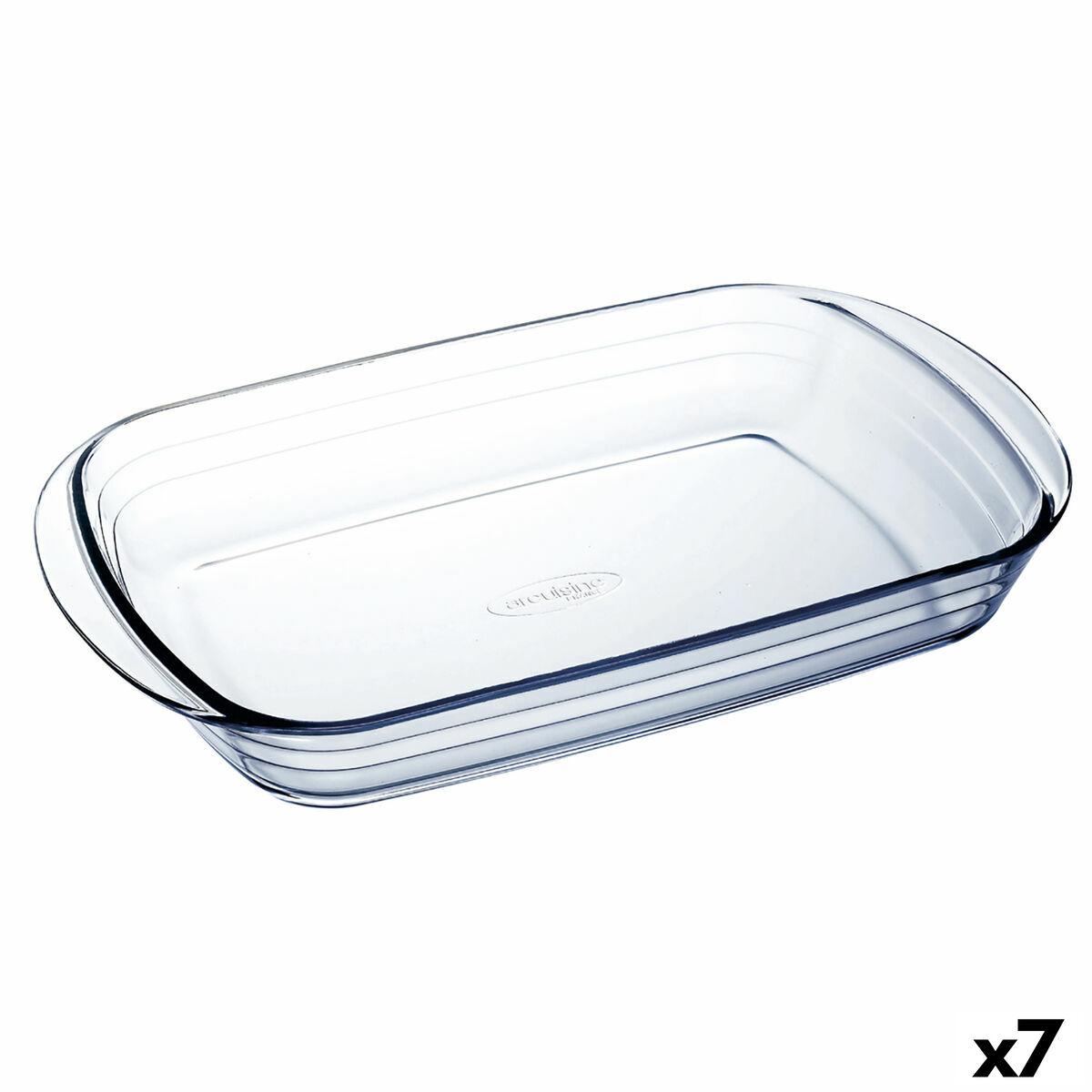 Ô Cuisine ovnfast fad i glas, rektangulært 32 × 20 × 6 cm (sæt med 7)
