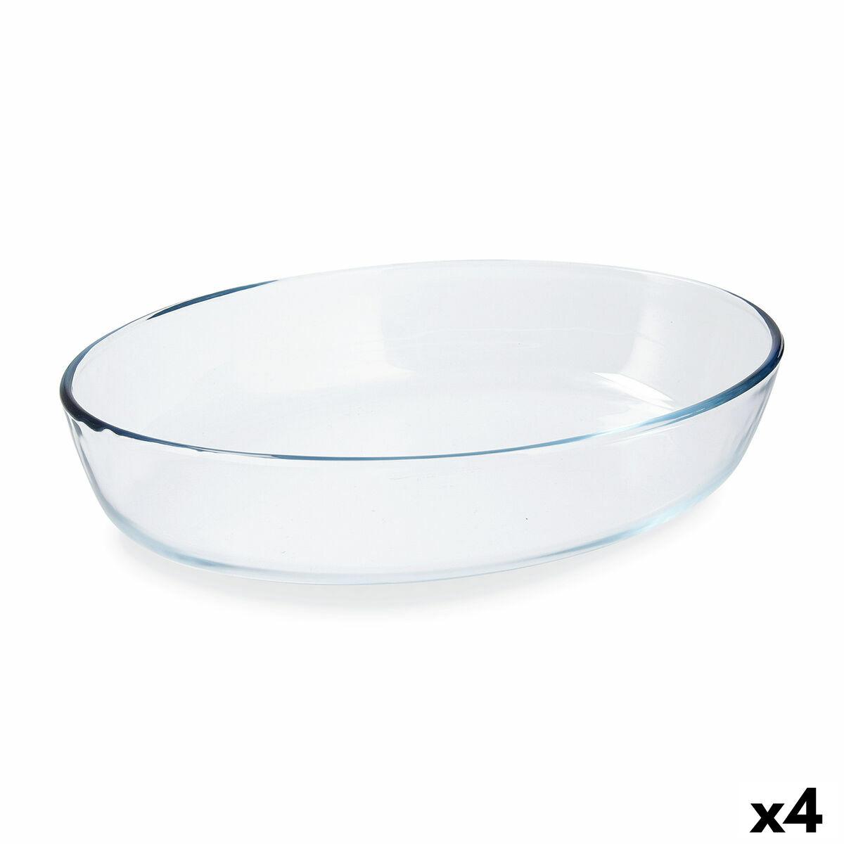 Pyrex ovnfast fad - Classic glas, oval 30 × 21 × 7 cm (4 stk.)