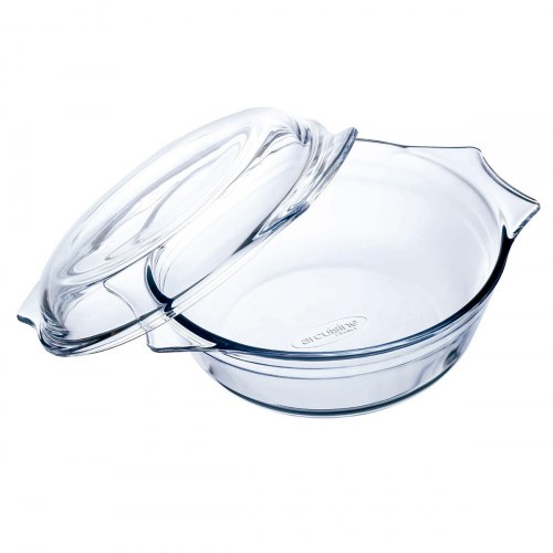 Ô Cuisine ovnfast fad i glas med låg, 27 × 24 × 11 cm - 3 stk.