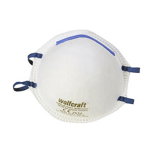 Beskyttende maske Wolfcraft 4836000 Hvid polypropylen (3 enheder)