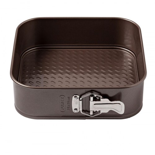 Pyrex Asimetria firkantet springform, sort metal - 4 stk.