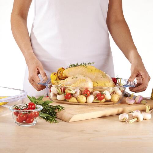 Pyrex Irresistible ovnfast fad i glas, rektangulært 31,5 × 19,7 × 6,4 cm - 6 stk.
