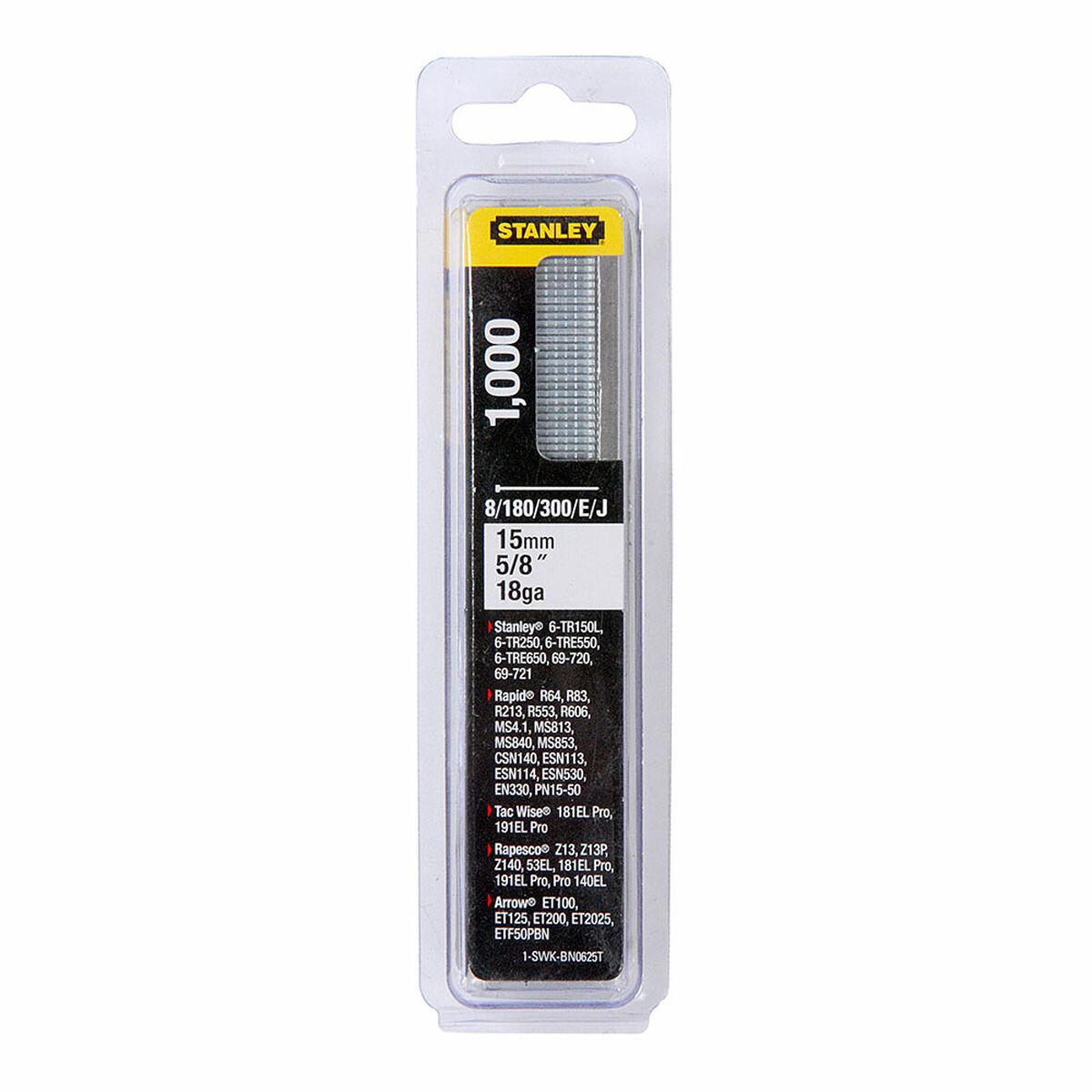 Søm Stanley 1-swk-bn0625t 1000 Unidades 15 mm