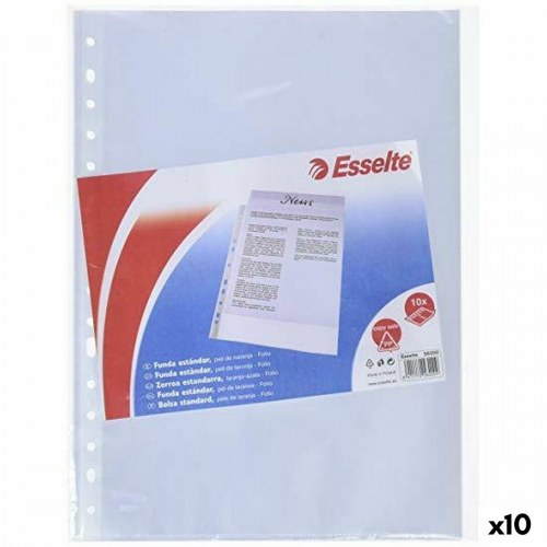 Esselte plastlommer A4 - 10 dele, 0,08 mm polypropylen