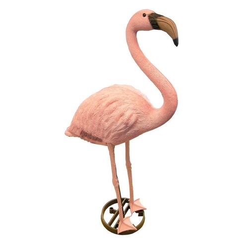 flamingo havedamsfigur plastik