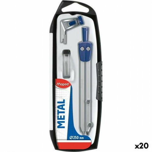 Maped kompas-sæt i metal - 3 dele (20 enheder)