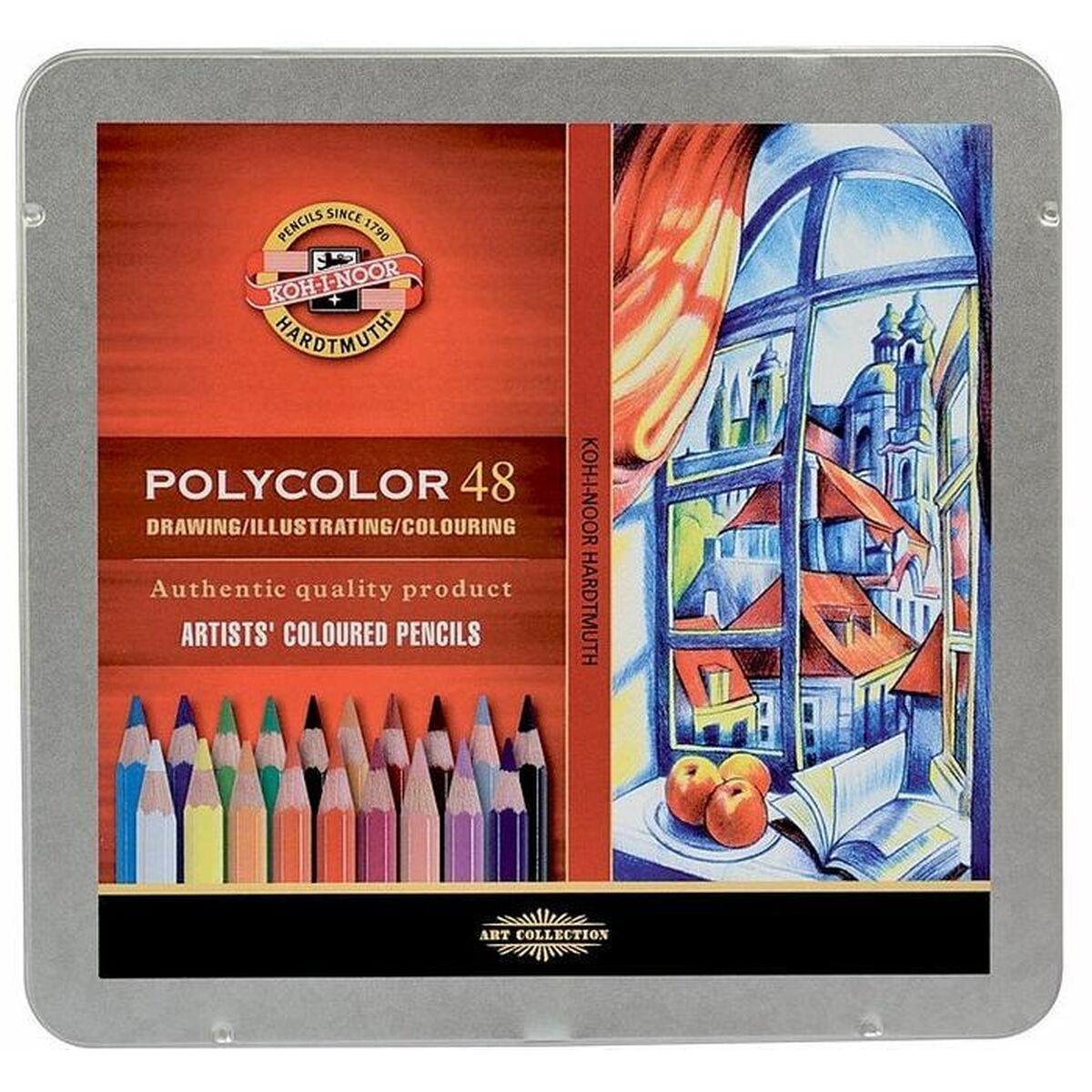 Farveblyanter Michel Polycolor 48 Dele Multifarvet