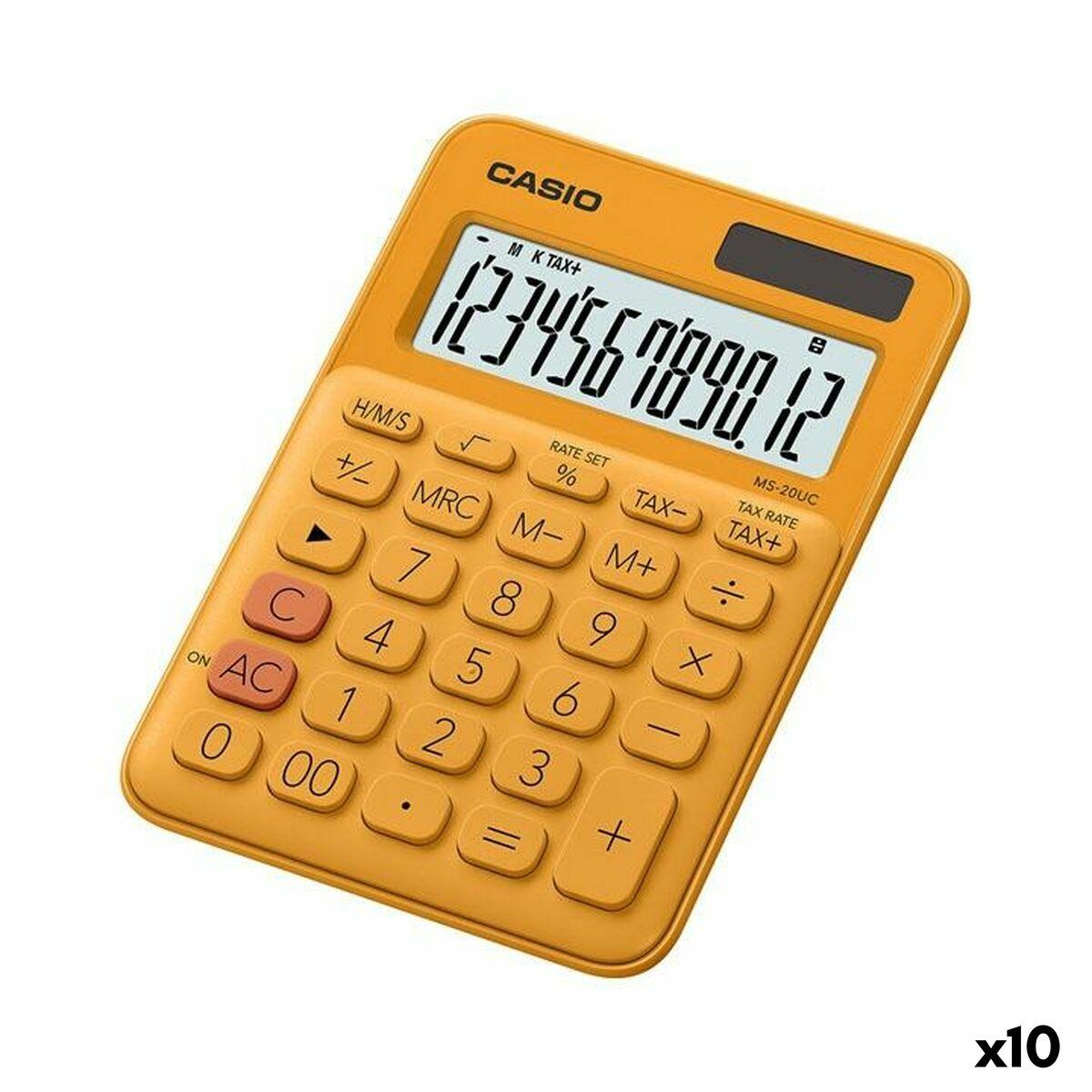 Lommeregner Casio MS-20UC 2,3 x 10,5 x 14,95 cm Orange (10 enheder)