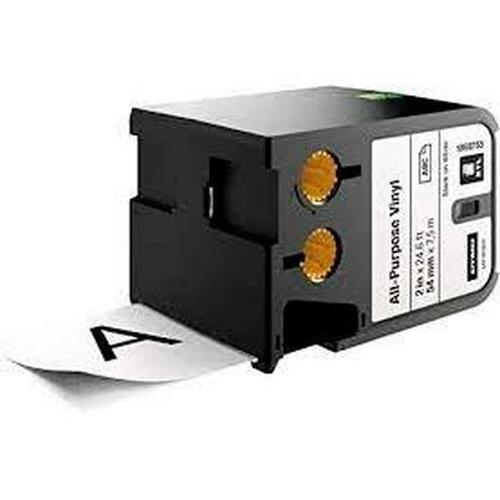 Dymo XTL termisk overførselsbånd 54 mm - hvid på sort, 3 stk.