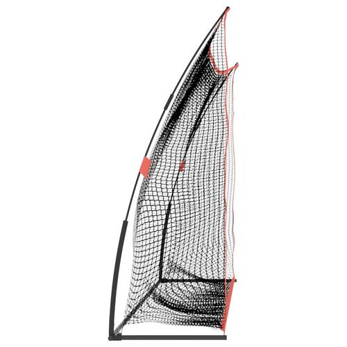 Træningsnet til golf 305x91x213 cm polyester sort og rød