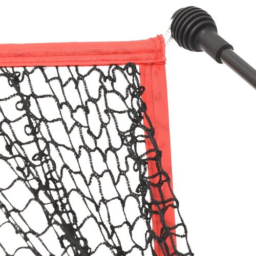 Træningsnet til golf 305x91x213 cm polyester sort og rød
