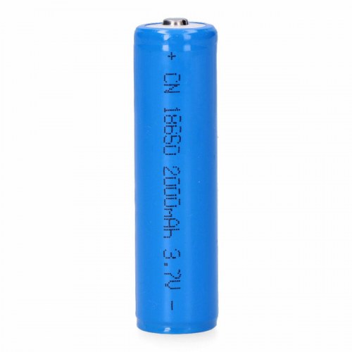 Genopladeligt lithiumbatteri 18650 - 3,7 V, 2000 mAh