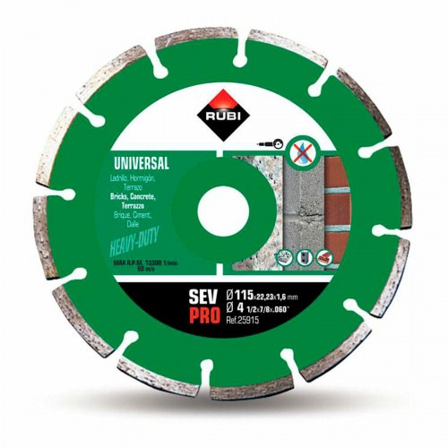 Diamant skæreskive Rubi PRO 115 mm - SEV Universal