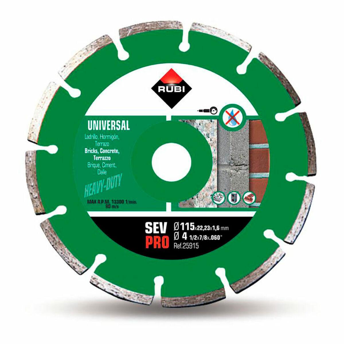 Diamant skæreskive Rubi PRO 115 mm - SEV Universal