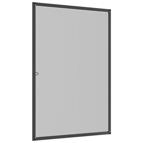Insektnet til vinduer 80x120 cm antracitgrå