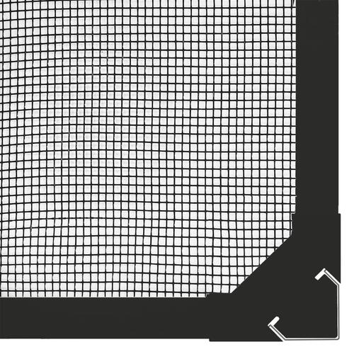 Magnetisk insektnet til vinduer 120x140 cm antracitgrå