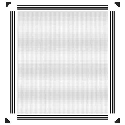 Magnetisk insektnet til vinduer 120x140 cm antracitgrå